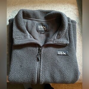 Eddie Bauer Black Sherpa Fleece Jacket
